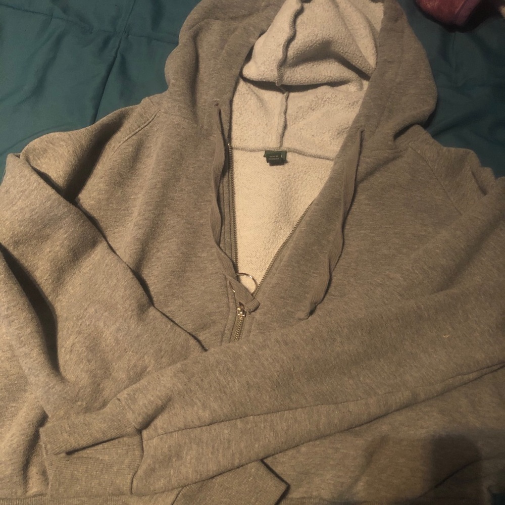 Copper grey plus size hoodie